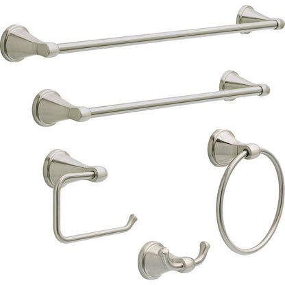 Delta Faucet Becker (1 unidad) Gancho para toalla/bata para baño, SpotShield níquel cepillado, montado en la pared BCK35-DN
