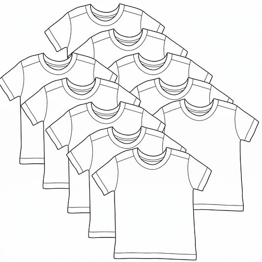 HonestBaby Camiseta de Manga Corta de algodón orgánico Conjunto de Playeras para bebés y niños pequeños para Bebé-Niños