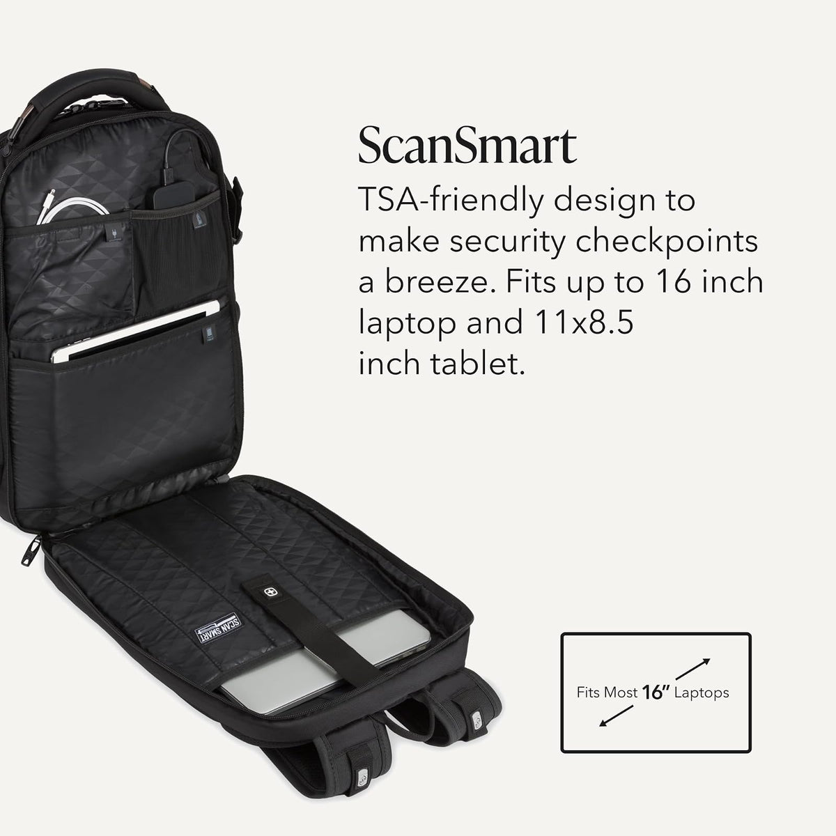 SWISSGEAR 5358 ScanSmart Laptop Backpack