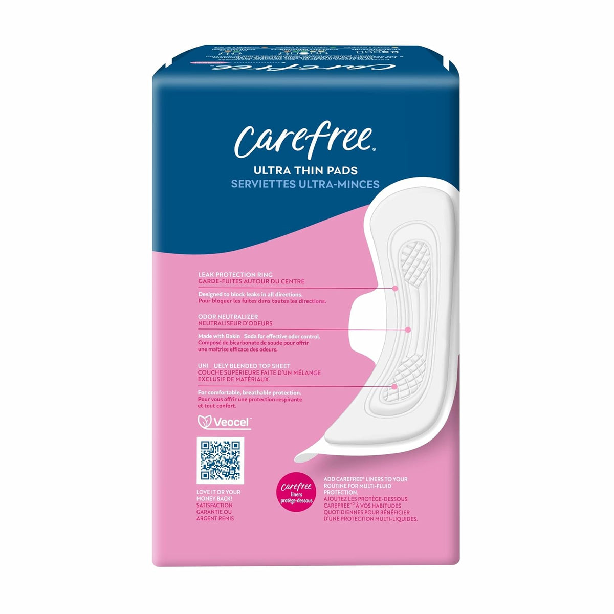 Carefree Ultra Delgado Super/Largo con Alas 28ct (paquete de 3)