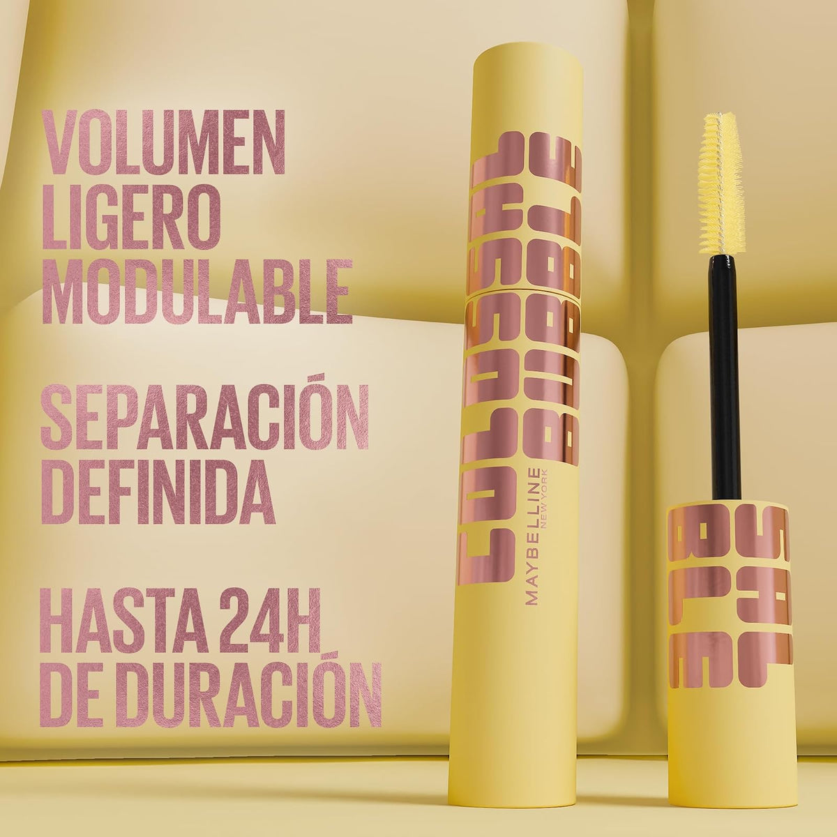 Maybelline Colossal Bubble Máscara de Pestañas, Volumen 24H, WTP, 10 ml