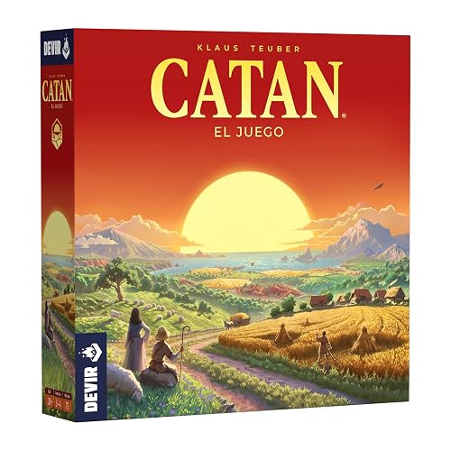 Devir - Catan, Juego de Mesa, 3-4 jugadores, Juego de Mesa Familiar, Juego de Mesa para jugar con Amigos (BGCATAN)