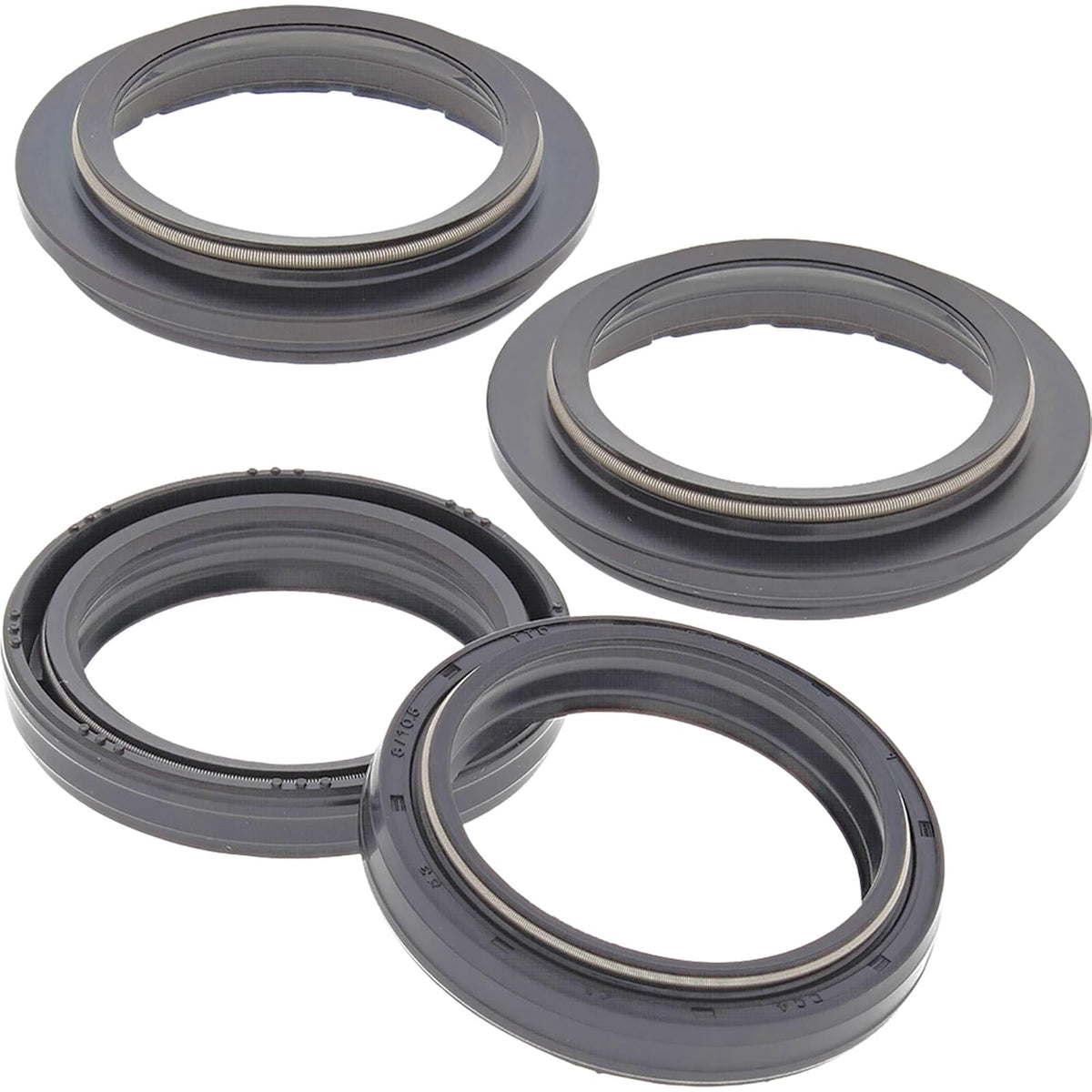 All Balls Racing Kit de Sellado de Horquilla y Polvo 56-129 Compatible con Honda, Kawasaki, Suzuki, Yamaha, Multi