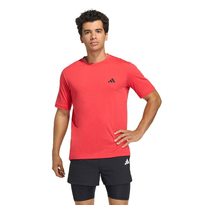 adidas Workout Essentials Feel Ready - Camiseta para Hombre - CH - Rubí puro
