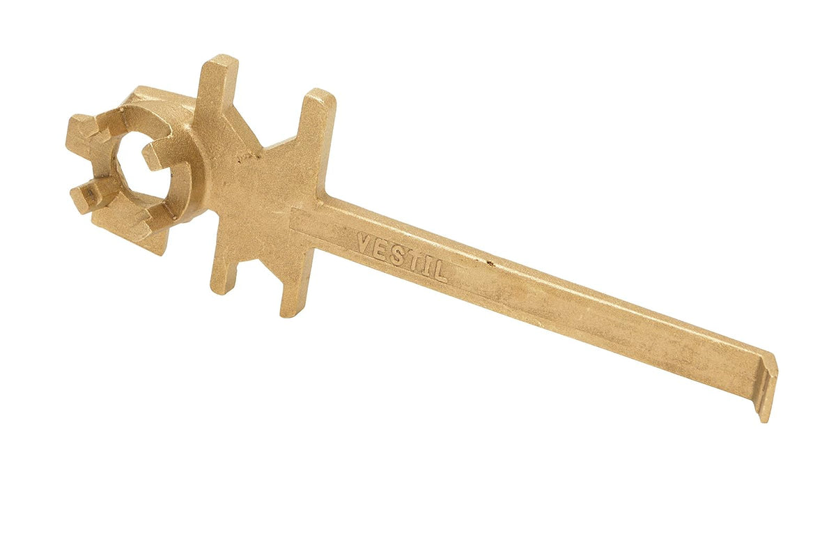 Vestil BNW-BX-W - Llave de tuerca para tambor, aleación de bronce, 12 pulgadas de longitud