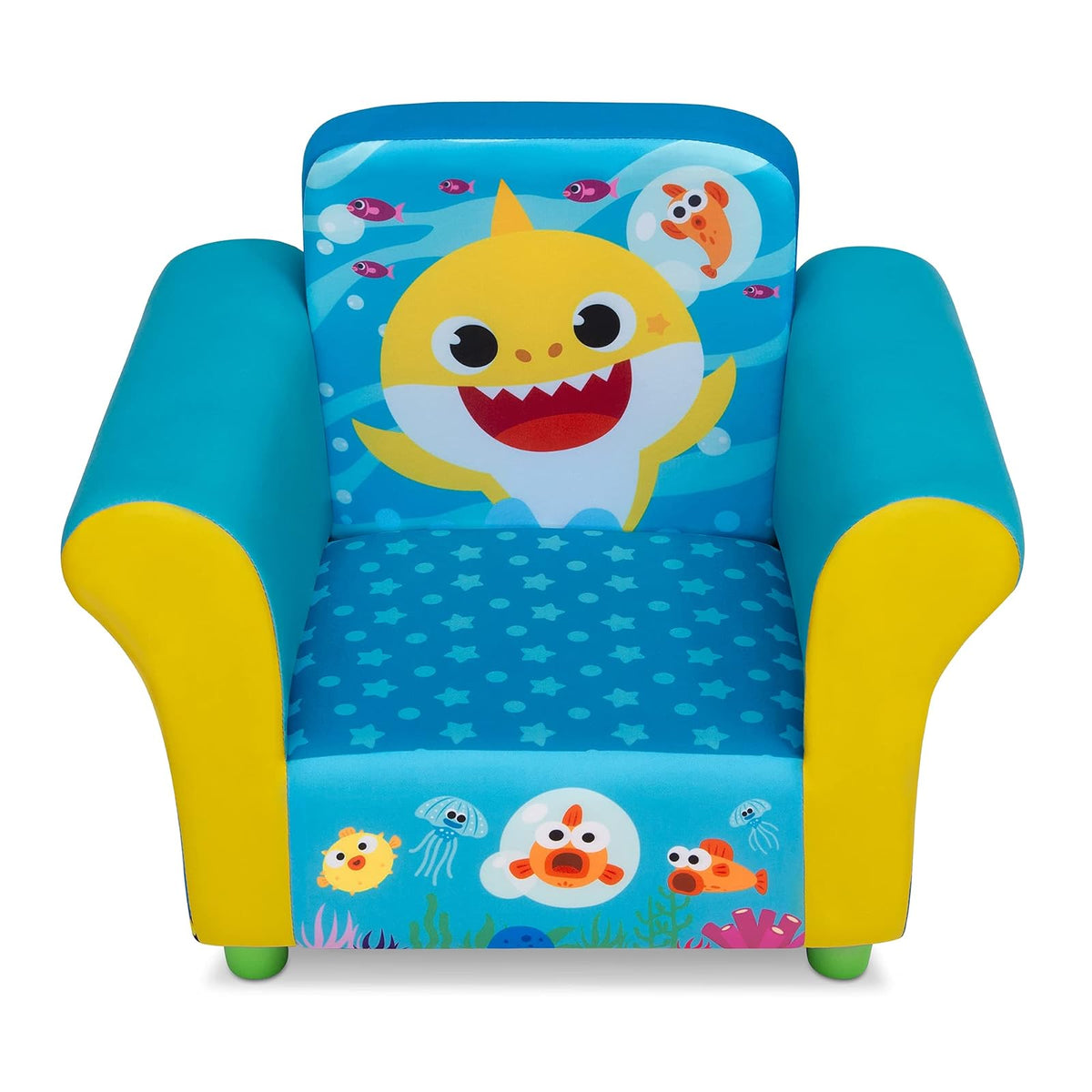 Delta - Silla tapizada para niños, tiburón bebé