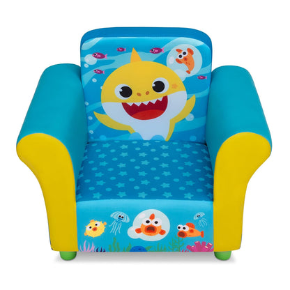 Delta - Silla tapizada para niños, tiburón bebé