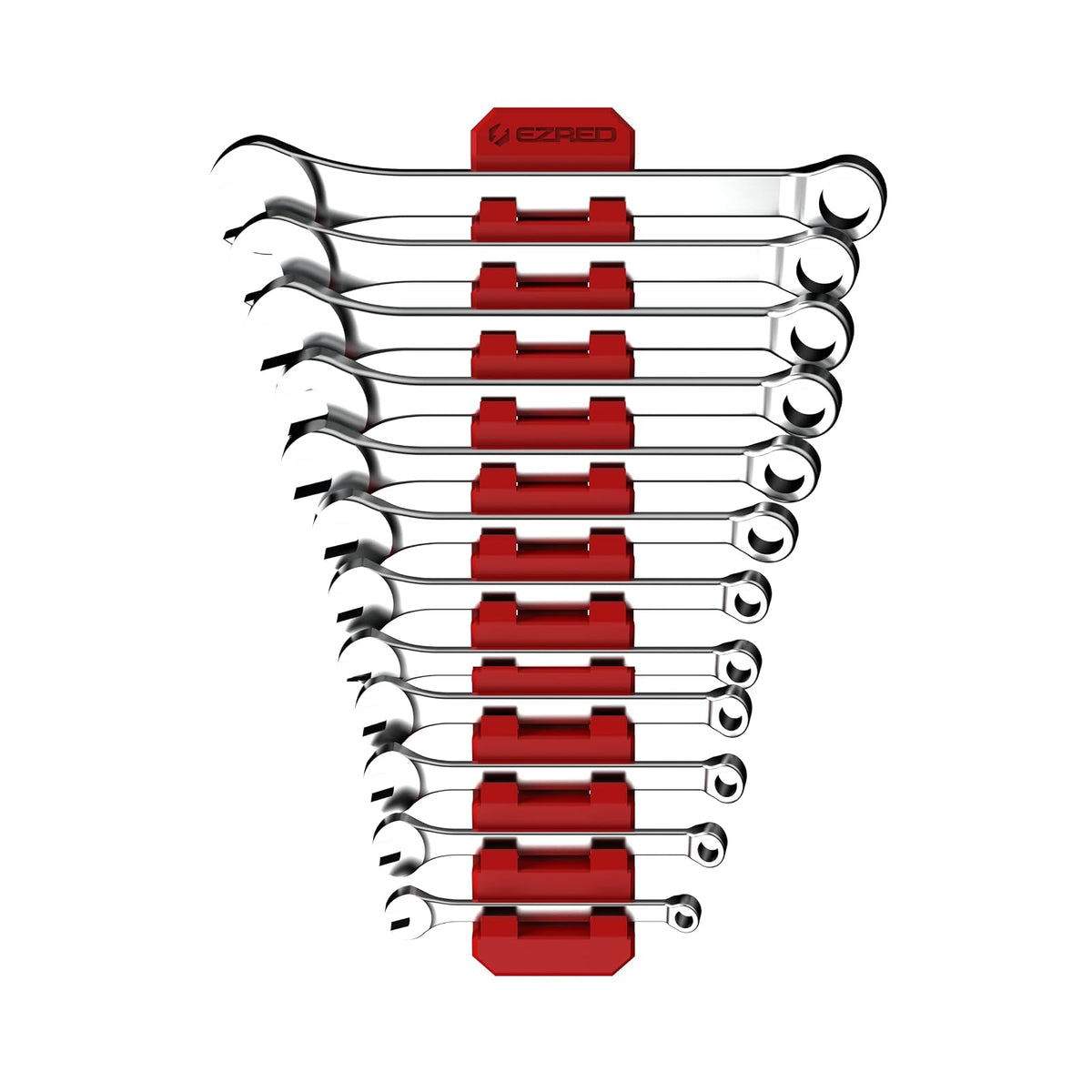 EZ RED - Soporte magnético flexible para llave de 12 ranuras, diseño delgado, organización de almacenamiento