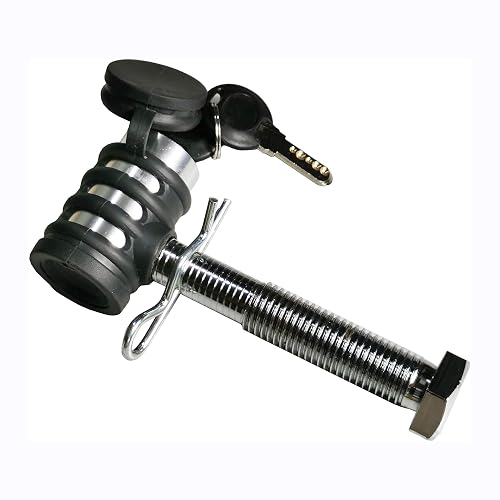 MaxxHaul Pin de Bloqueo Roscado 50376 para Soportes de Bicicleta 70210, 50250 y 50606, Negro