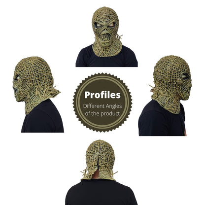 REV Máscara Original de Eddie de Cancion The Wicker Man, Iron Maiden, Máscaras Oficiales, Ideal para Disfraz de Halloween o Colección