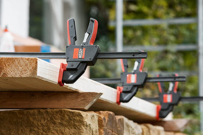 BESSEY EHK SERIES - Fuerza de sujeción de 600 libras - 18 pulgadas - Juego de abrazaderas de gatillo EHKXL18-3.6 pulgadas Profundidad de garganta: abrazaderas de madera, herramientas y equipos para