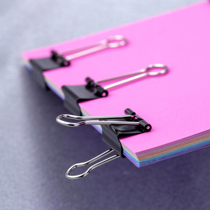 Officemate 99020 Small Binder Clips, 12 Boxes of 1 Dozen Each, 144 Total, black