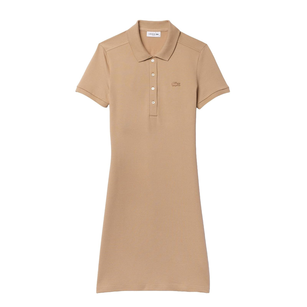 Lacoste Vestido Polo Slim Fit Mujer - 2XS - Beige