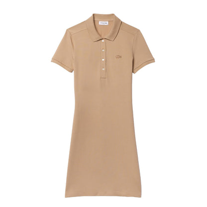 Lacoste Vestido Polo Slim Fit Mujer - 2XS - Beige