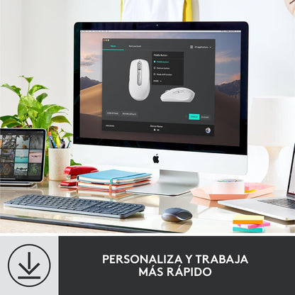 Logitech MX Anywhere 3 for Business – Mouse inalámbrico, Compacto, Ultrarrápido, Seguimiento en Cualquier Superficie, Recargable, Tecnología Logi Bolt, Bluetooth, Windows/Mac/iPadOS - Grafito