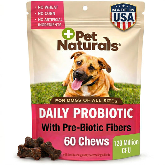 Pet Naturals Suplementos Naturales Daily Probiotics para Perros