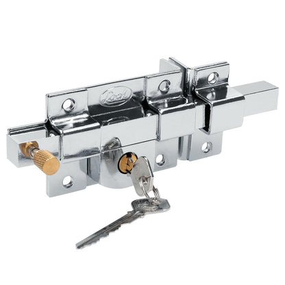 Lock L570DCB Cerradura Derecha de Barra Libre Llave Estándar Cromo Brillante en Caja