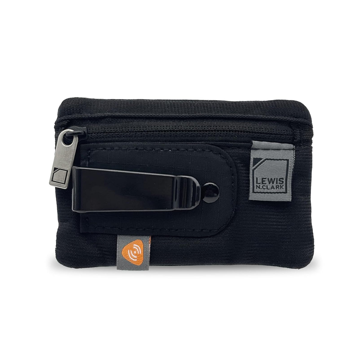 Lewis N. Clark - Cartera de cinturón de viaje con bloqueo RFID, Rfid Clip Stash, Negro, Una talla - Una talla - Black