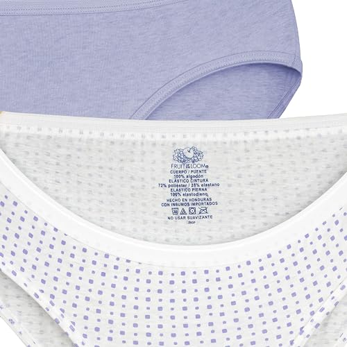 Fruit of The Loom Pantaleta Hipster Ropa Interior a la Cadera Mujer