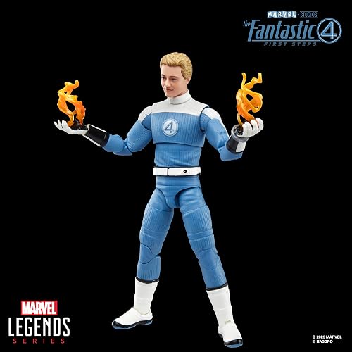 Marvel Legends Johnny Storm, Los 4 Fantásticos: Primeros Pasos, Figura de Acción 15 cm