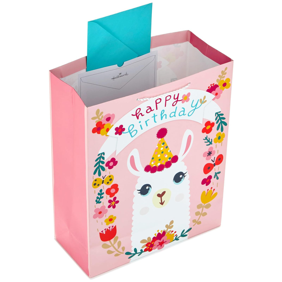Hallmark - Bolsa de regalo para cumpleaños (tamaño extragrande), XL Llama, X-large, 1