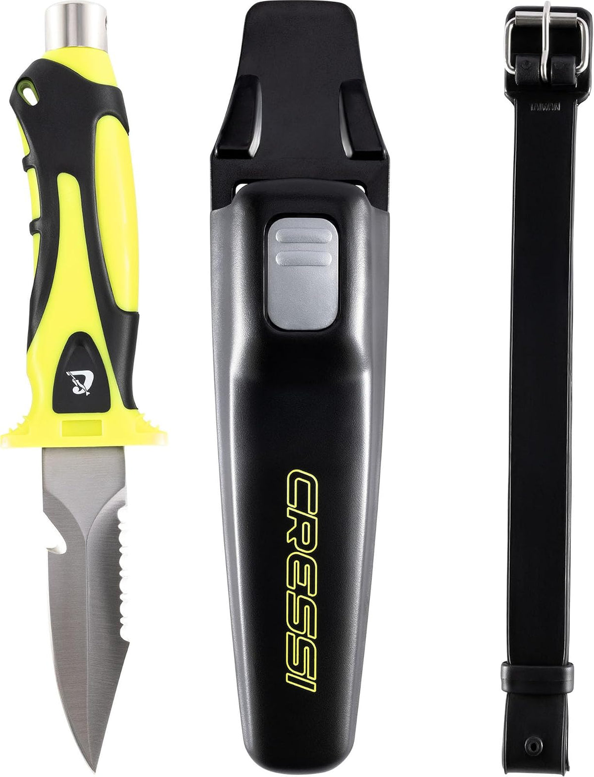 Cressi Argus Knife - Cuchillo de Buceo para entusiastas del Buceo, Perfecto para Aventuras subacuáticas, Adultos