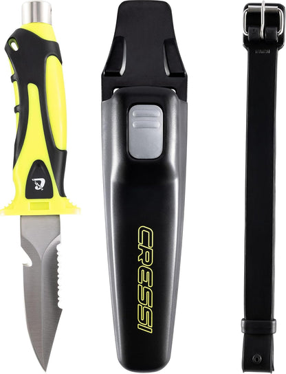 Cressi Argus Knife - Cuchillo de Buceo para entusiastas del Buceo, Perfecto para Aventuras subacuáticas, Adultos