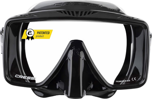 Cressi Máscara de Buceo para Adultos sin Marco: Amplia Visibilidad, Falda de Silicona: SF1: Calidad Desde 1946