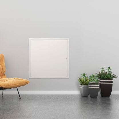 VEVOR Panel de acceso de metal para techo de paneles de yeso, puertas de acceso de fontanería de 24 x 24 pulgadas con cierre de leva, cubierta de acero resistente para orificio de pared, panel