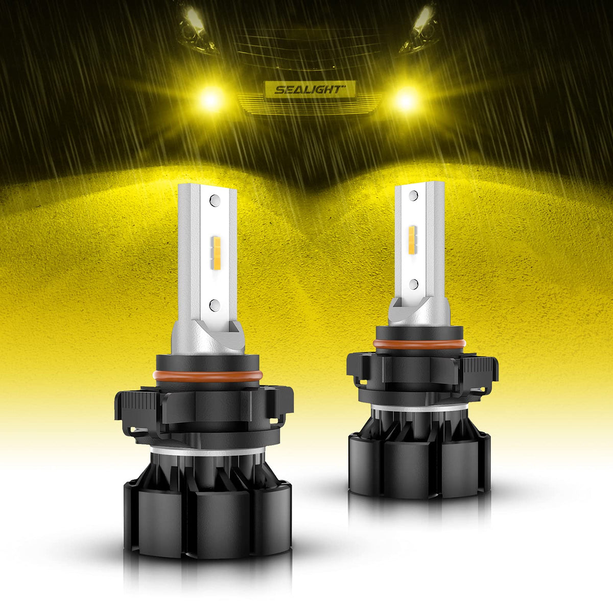 SEALIGHT 2504 PSX24W Bombillas LED Antiniebla Amarillo 3000K 11W