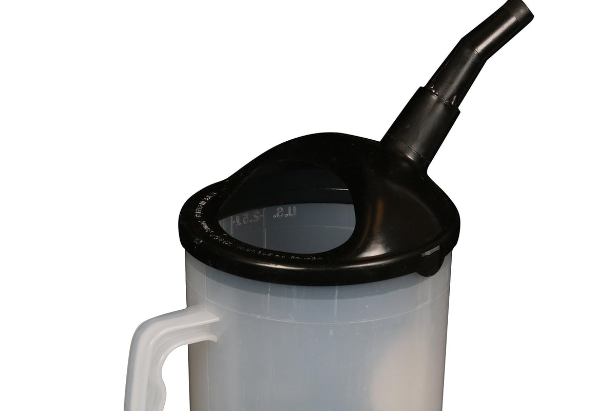 WirthCo 94026 Funnel King Contenedor de Medición Graduado con Boquilla, Negro, 86 Onzas