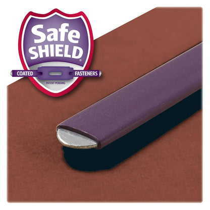 Smead - Carpeta clasificadora con pestañas y cierres SafeSHIELD, 2 divisores, Rojo, Carta