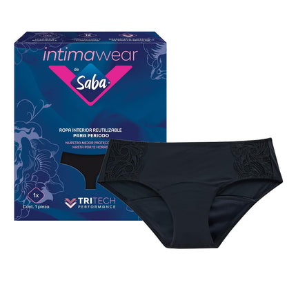 SABA Ropa Interior intimawear para periodo Corte Hipster para Flujo Abundante