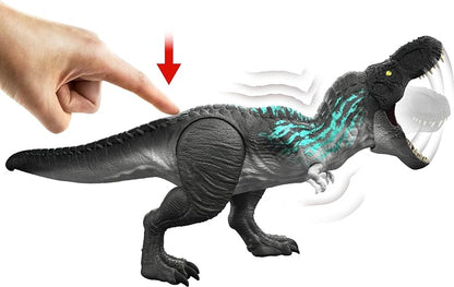 Mattel Jurassic World Feature T-Rex Dino | T-Rex JNL64 - Figura con músculos y uñas en la cola, mordida y costillas