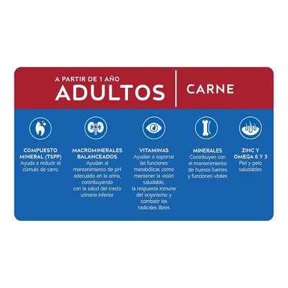 Purina Cat Chow Adulto Todos los Tamaños Sabor Carne 3Kg