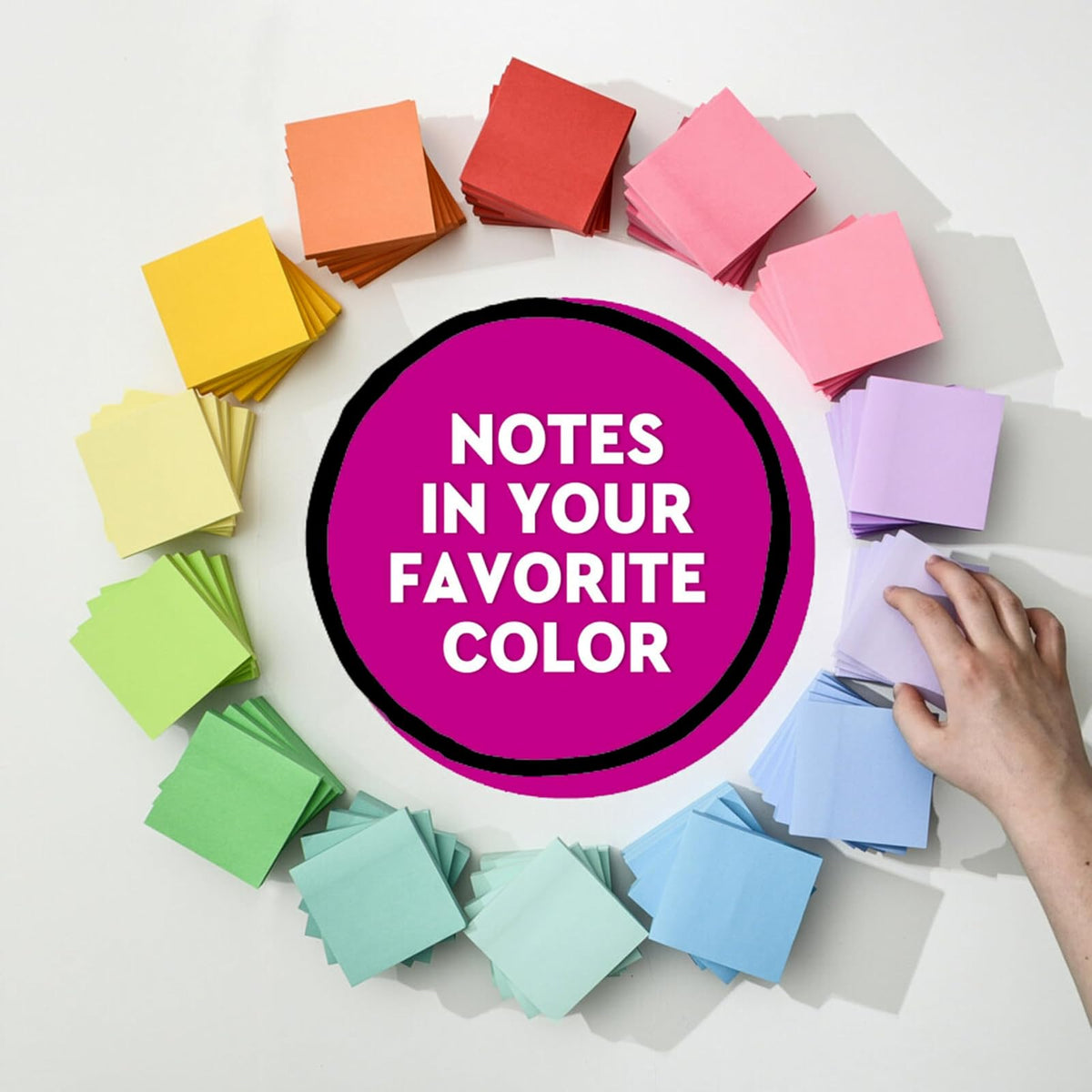 Post-it Super Sticky Notes Notas adhesivas, 7.6 x 7.6 cm, bloc de notas, azul (Mediterranean Blue), 5 Pads