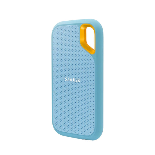 SanDisk SSD portátil Extreme de 1 TB - hasta 1050 MB/s, USB-C, USB 3.2 Gen 2, IP65 Resistencia al Agua y al Polvo, Unidad Externa de Estado sólido, Azul Cielo - SDSSDE61-1T00-G25B