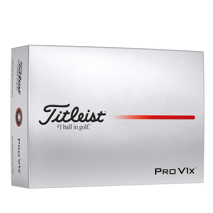 Titleist Pro V1x Pelotas de Golf Docena - Números bajos - blanco