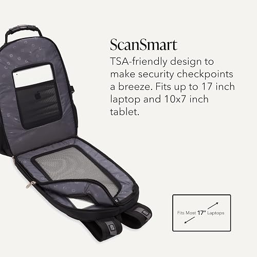 SwissGear 1900 Scansmart Tsa 17" Mochila para laptop Mochila para portátilUnisex adulto