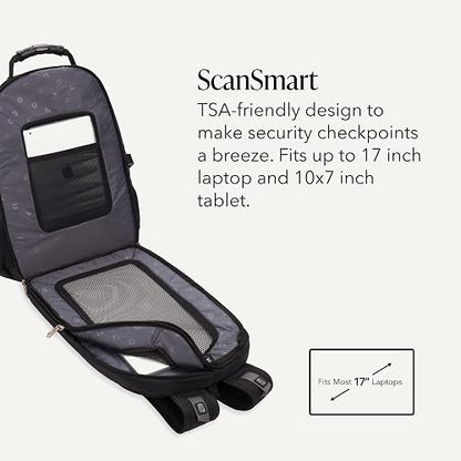 SwissGear 1900 Scansmart Tsa 17" Mochila para laptop Mochila para portátilUnisex adulto