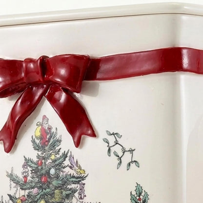 Avanti Linens Spode - Cubierta de Caja de pañuelos, Accesorios de encimera, decoración del hogar de día Festivo (colección de árbol de Navidad)