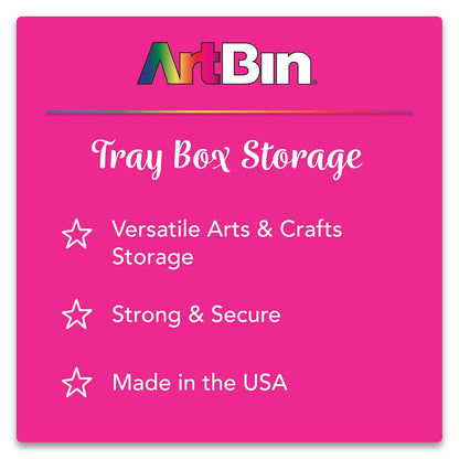 ArtBin - Caja con charola para materiales de arte, One Tray, 1, 1
