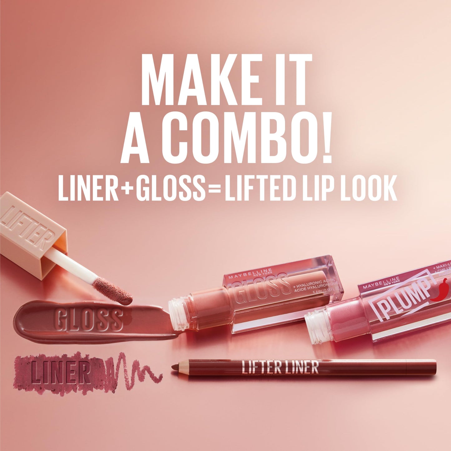 Maybelline New York Lifter Gloss Lip Gloss Makeup With Hyaluronic Acid, Hydrating, High Shine, Hydrated Lips, Fuller-looking Lips, Brass, 0.18 Fl Oz