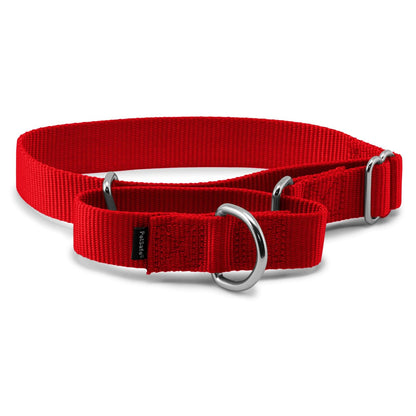 PetSafe Collar Martingale para Perro, Ajuste Antiescape - MEDIUM (NYLON WIDTH 1") - Rojo