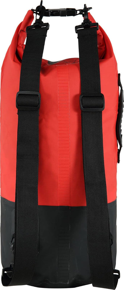 Cressi Premium Dry Bag, Negro/Rojo