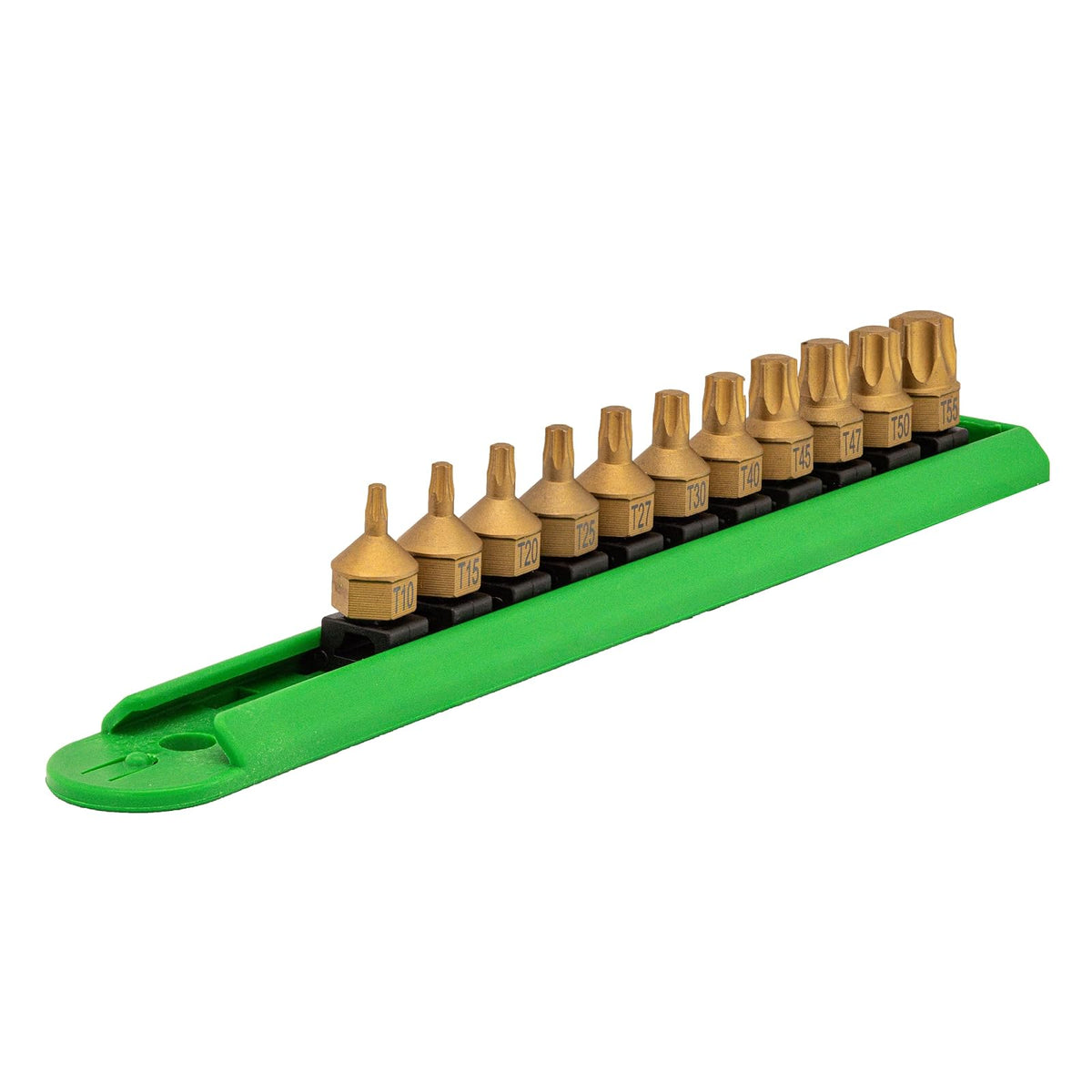 Mayhew Tools 16003 Juego de brocas de doble accionamiento de perfil bajo, 11 piezas Torx, revestimiento de titanio