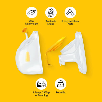 Medela | Copas de Plástico para Recolección Hands-Free | Extractores Compatibles MaxFlow, Swing Maxi y Freestyle Flex