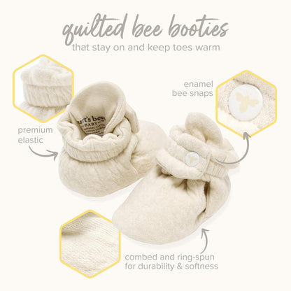 Burt's Bees Baby - Calcetín unisex de género neutro para edades de 0 a 9 meses