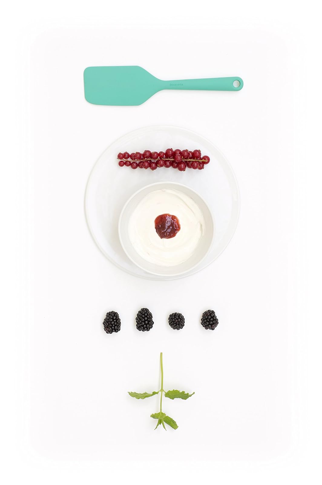 BRABANTIA | Espátula de Silicona | Color Verde | Tamaño Estándar | Utensilio de Cocina