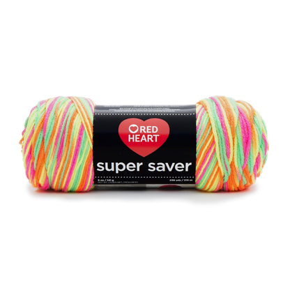 Red Heart Super Saver Ovillo de Estambre Acrílico - Day Glow - Impreso